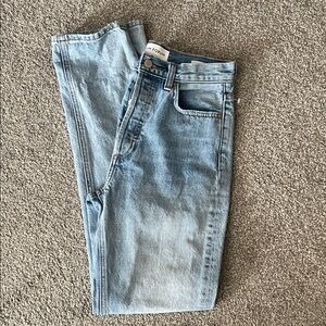 Denim Forum Light Blue Straight Jeans for women